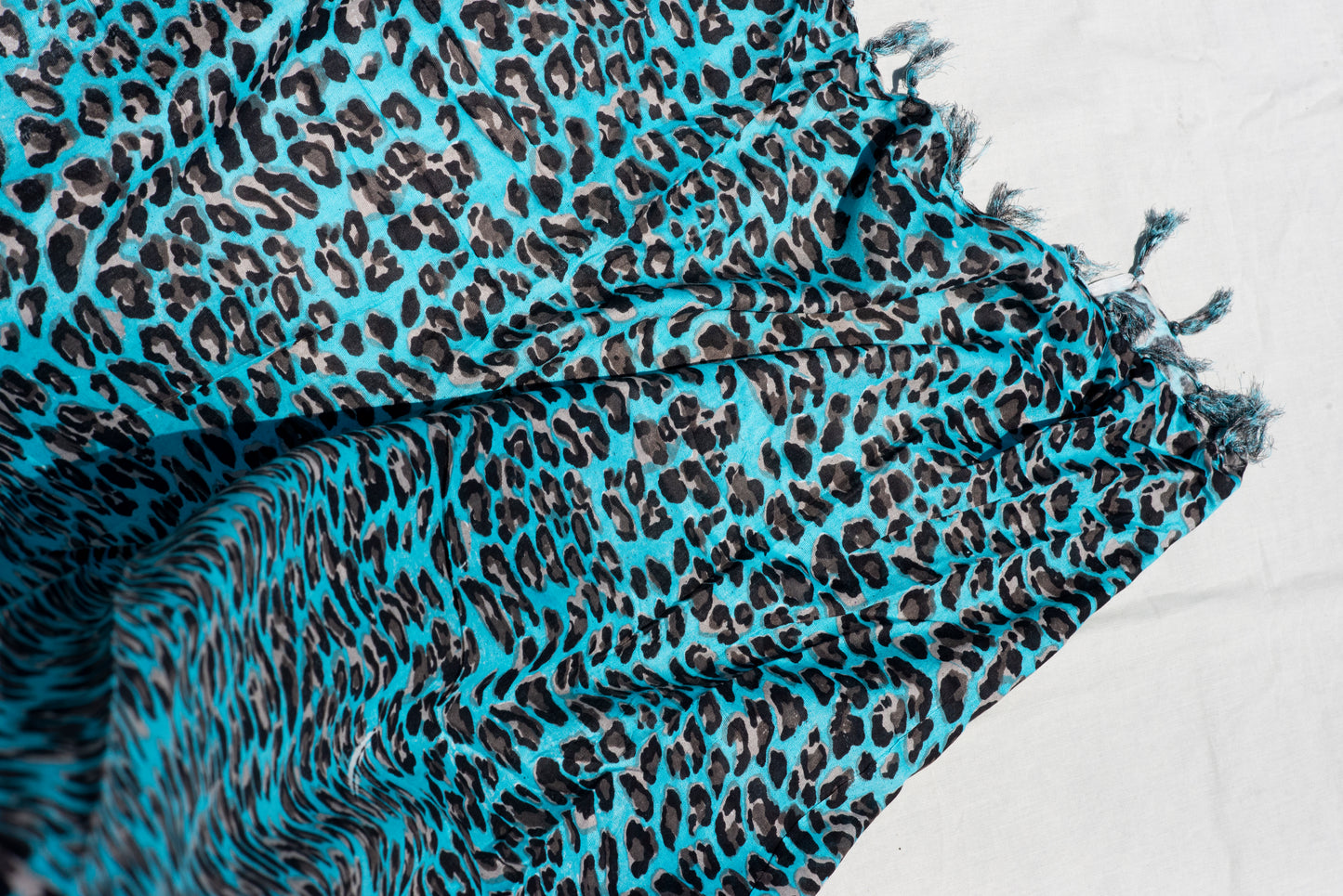 Blue Cheetah Sarong